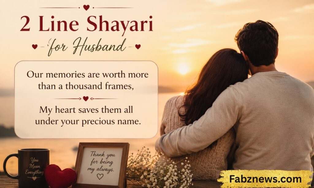 2 Line Shayari for Husband in English Image