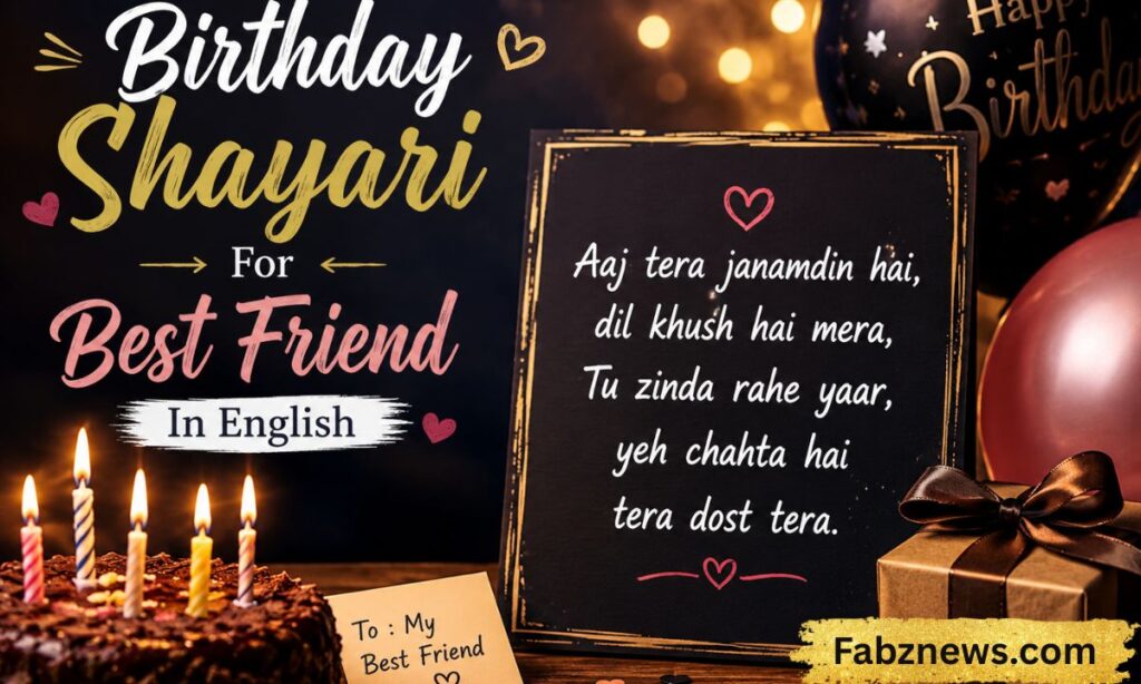 Birthday Shayari For Best Friend In English