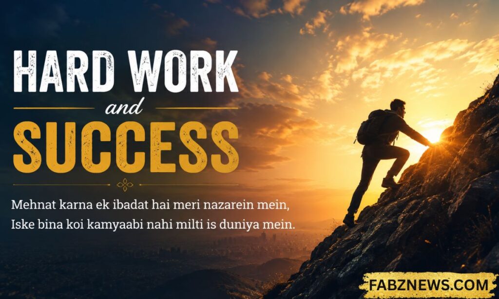Hard Work and Success Shayari in English