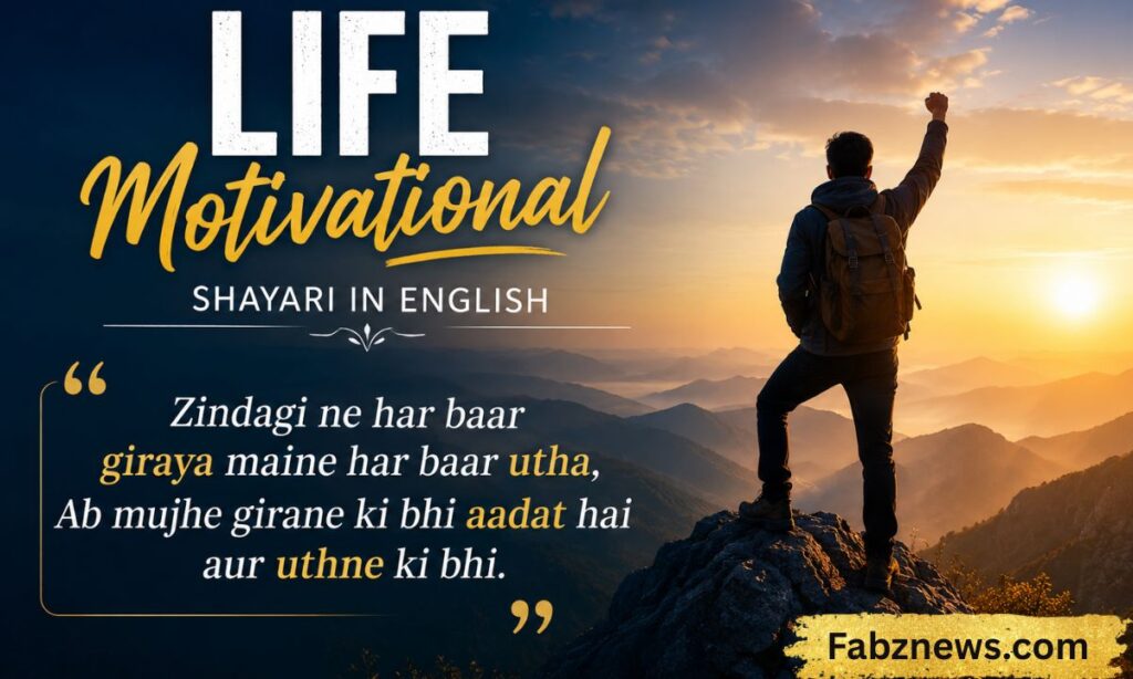 Life Motivational Shayari in English