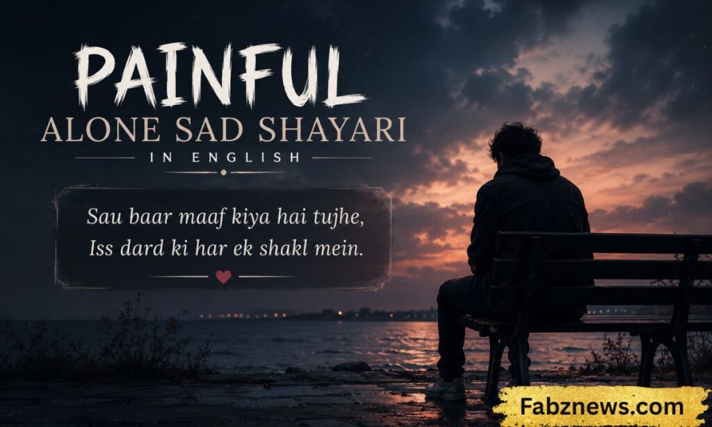 Painful Alone Sad Shayari In English