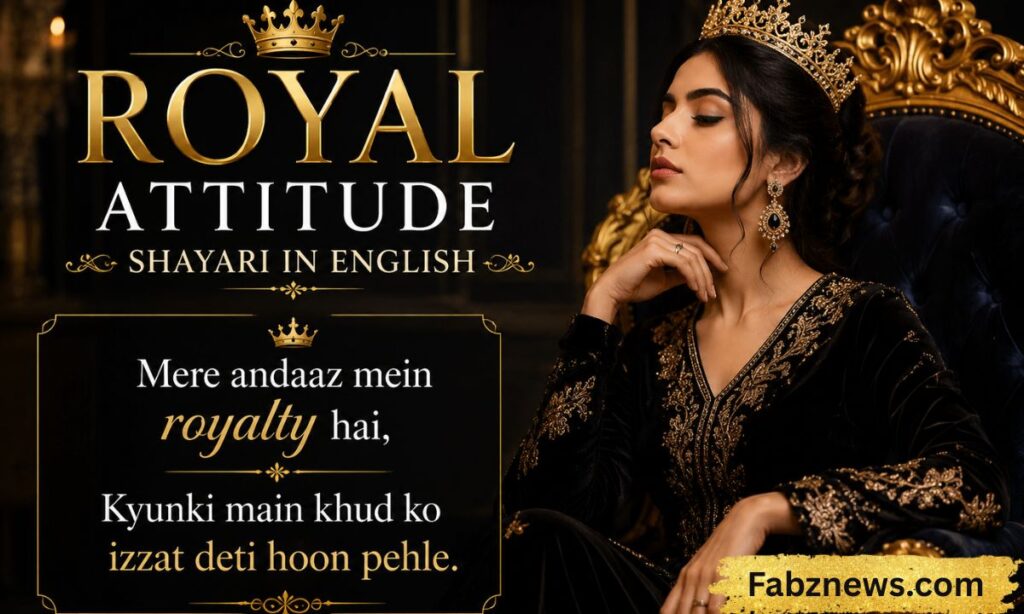 Royal Attitude Shayari in English