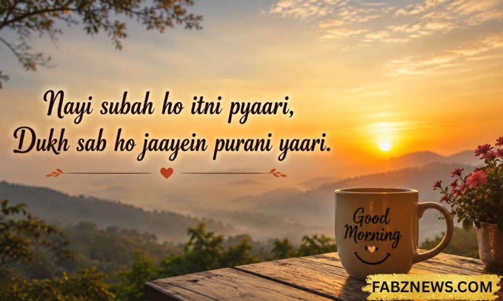 good morning shayari in english
