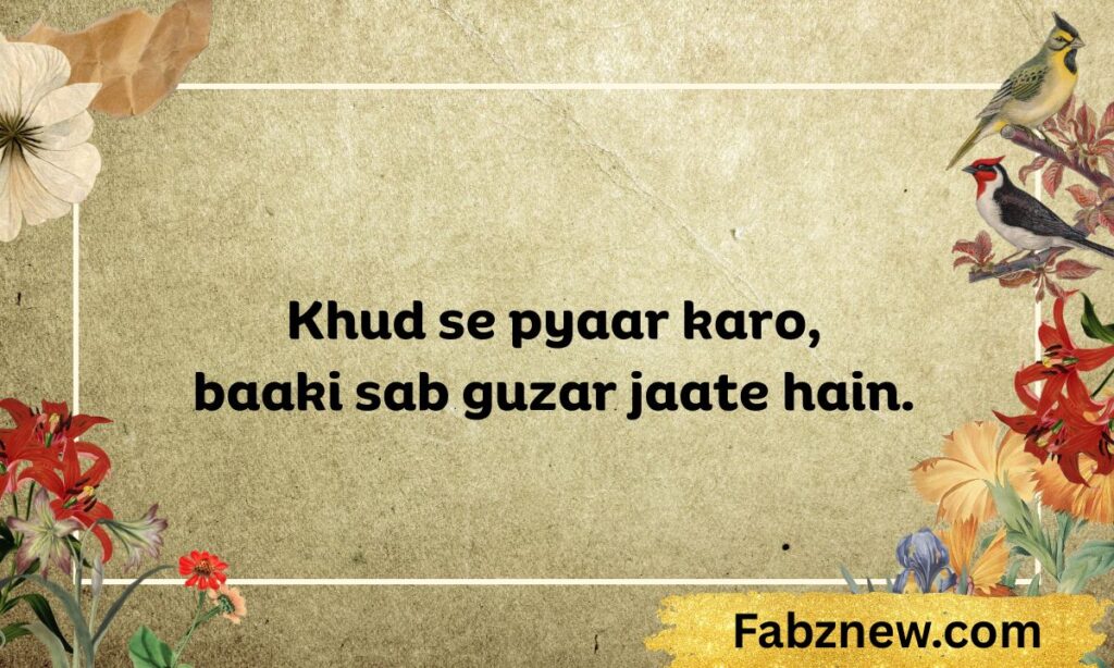 Self love shayari in english for instagram