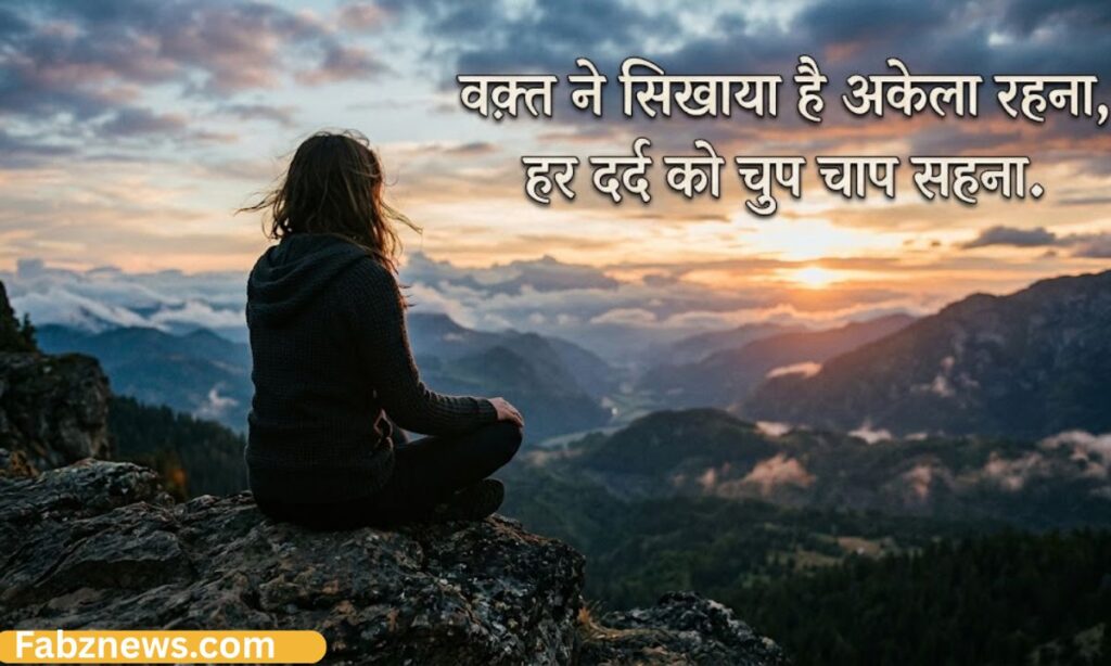 Alone Attitude Hindi Shayari