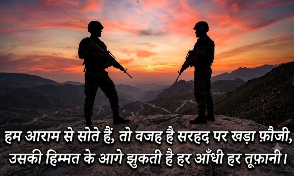 Attitude Shayari Towards Indian Army
