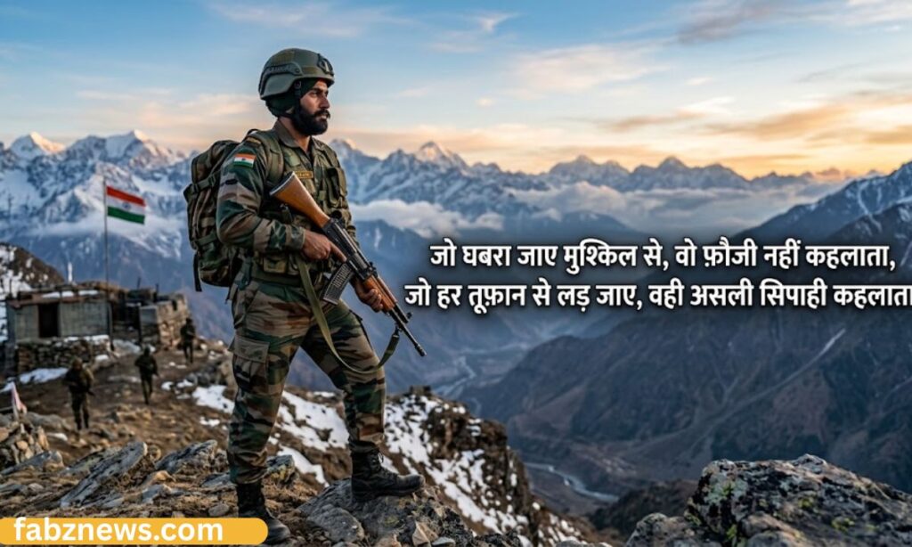 Attitude Shayari for Indian Army
