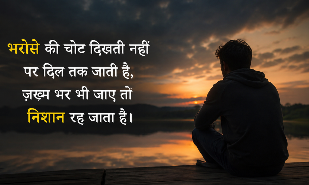 Bharosa Shayari in English