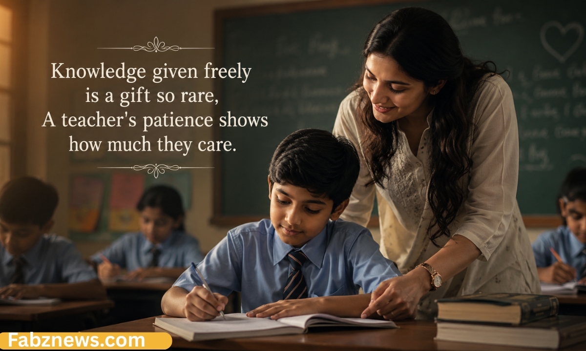 English Shayari on Teacher