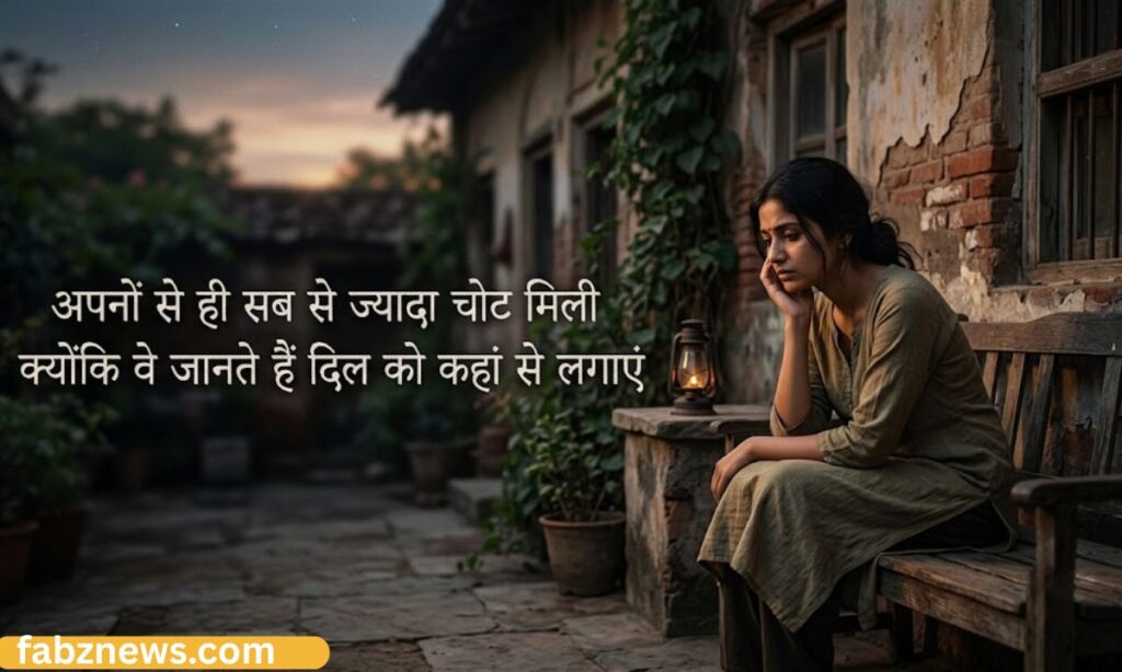 Family Sad Shayari in Hindi