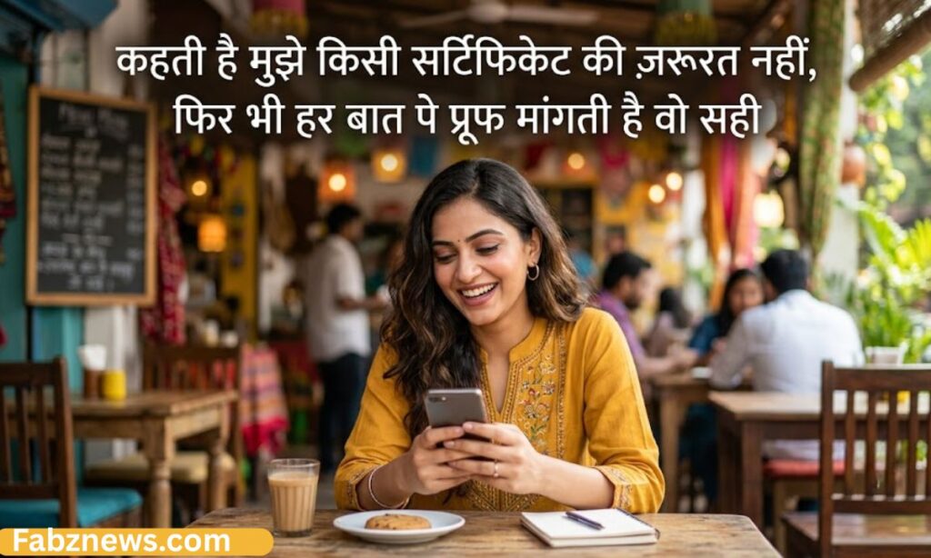 Funny Shayari on Girl Attitude in Hindi