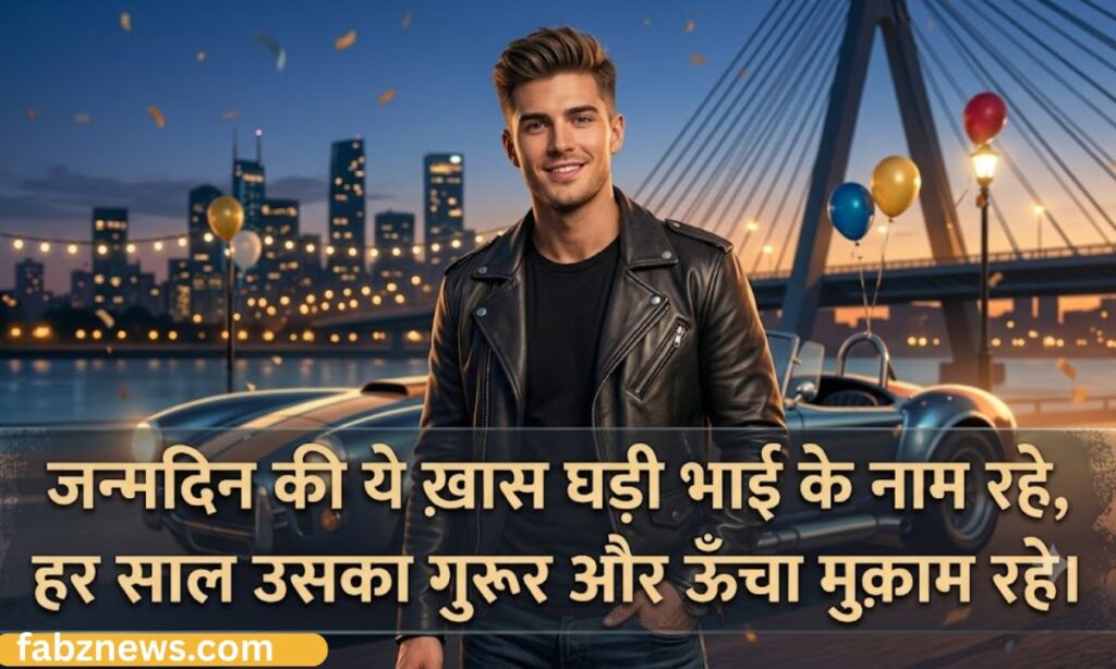 Happy Birthday Shayari in Hindi for Brother Attitude