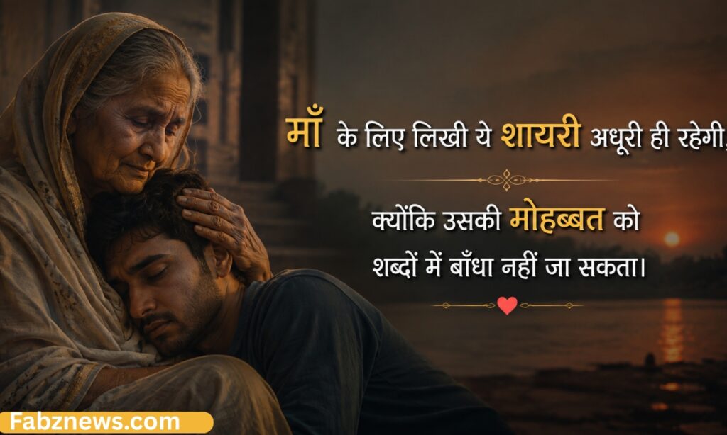 Maa Ke Liye Sad Shayari in Hindi
